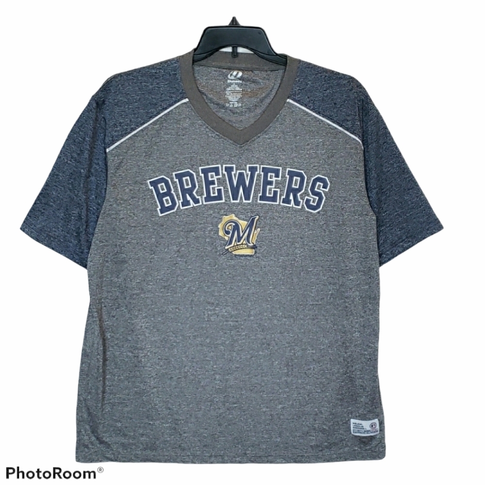 DYNASTY | Men's Brewers MLB V-Neck | Size L